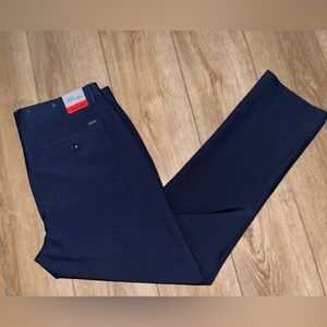 NWT Greg Norman Men’s Stretch Performance Pant Sz 34x30 Navy Blue Golf New